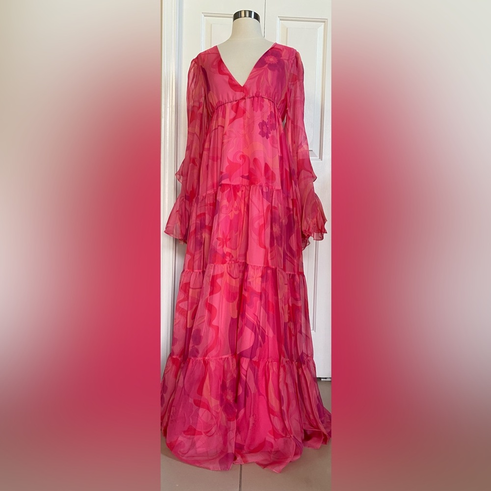 Mac Duggal Vibrant Pink Cocktail Dress size6 brand new